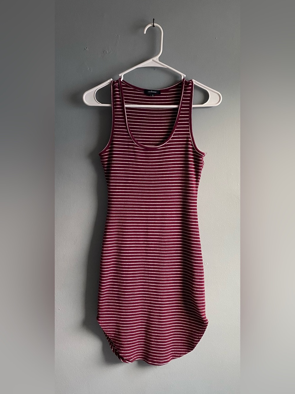 Striped Fitted Midi Dress